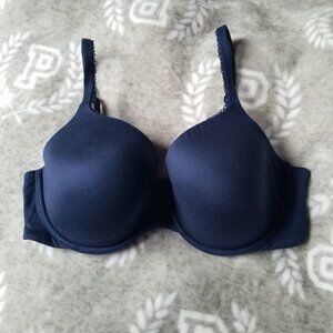 Victoria's Secret Bra 34DD Navy Blue Body by Victoria Soft Comfort Convertible